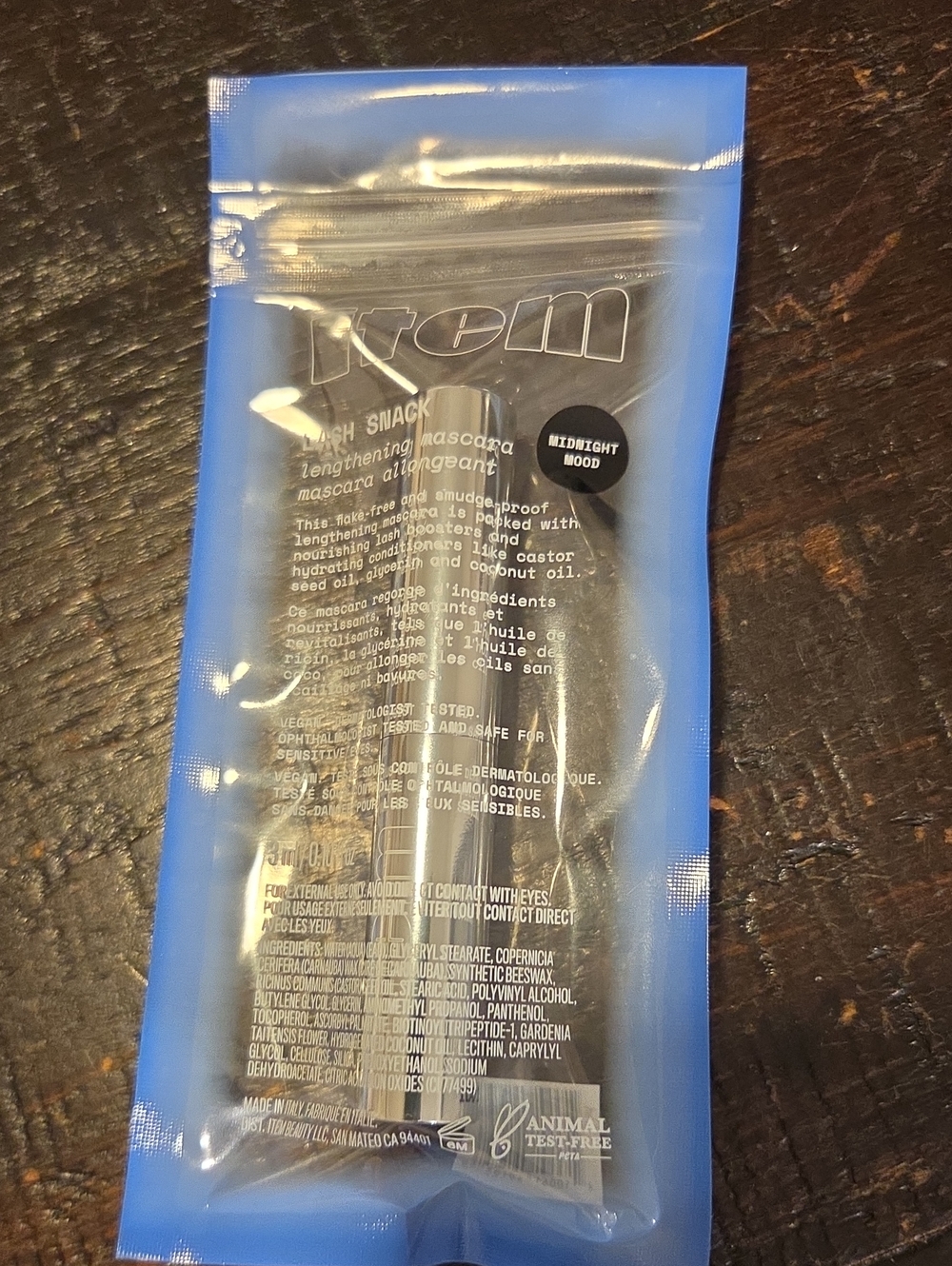 Item Lash Snack Lengthening Mascara — Black (Midnight Mood)
